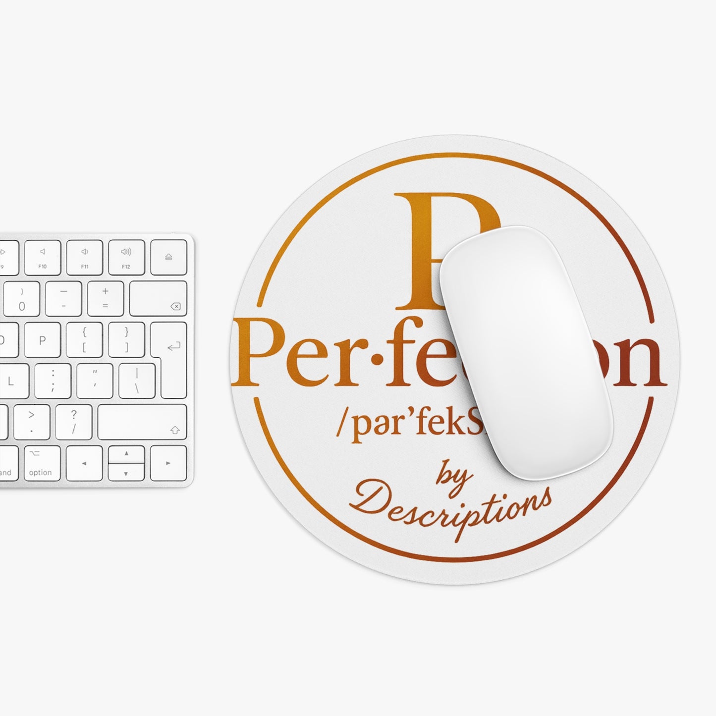 Stylish Mouse Pad with 'Perfection' Design | Desk Accessory, Work From Home, Gift Idea, Office Decor, Unique Design