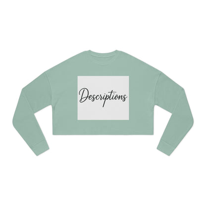 Chic Cropped Sweatshirt, Women's Fashion Sweatshirt, Trendy Tops, Casual Wear, Perfect Gift for Her, Cozy Layering Piece