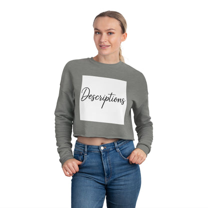 Chic Cropped Sweatshirt, Women's Fashion Sweatshirt, Trendy Tops, Casual Wear, Perfect Gift for Her, Cozy Layering Piece
