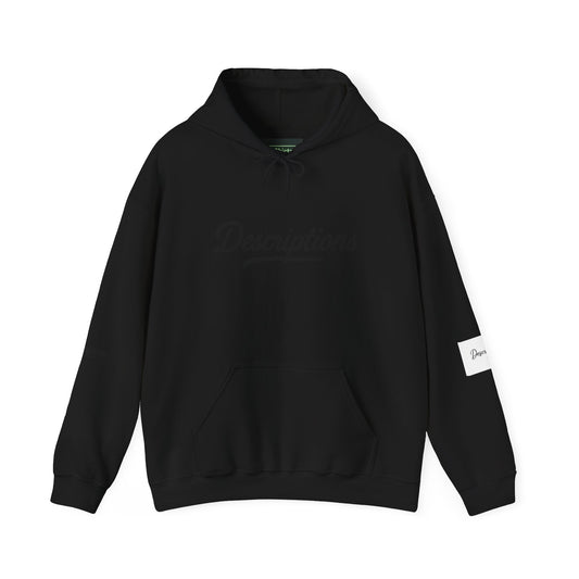 Chic Descriptions Hoodie, Casual Wear, Gift for Her, Stylish Layering, Cozy Gift, Birthday Present