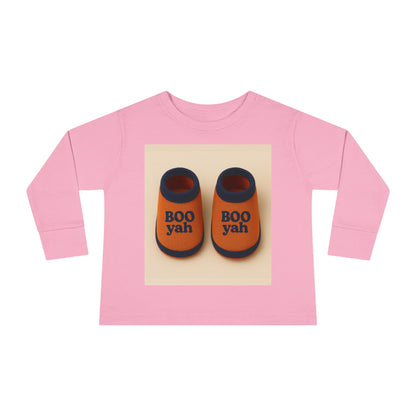 Toddler Long Sleeve Tee with 'Boo Yah' & 'You Are So Loved' Design, Perfect for Halloween, Cute Toddler Gift, Kids' Apparel, Baby [...]