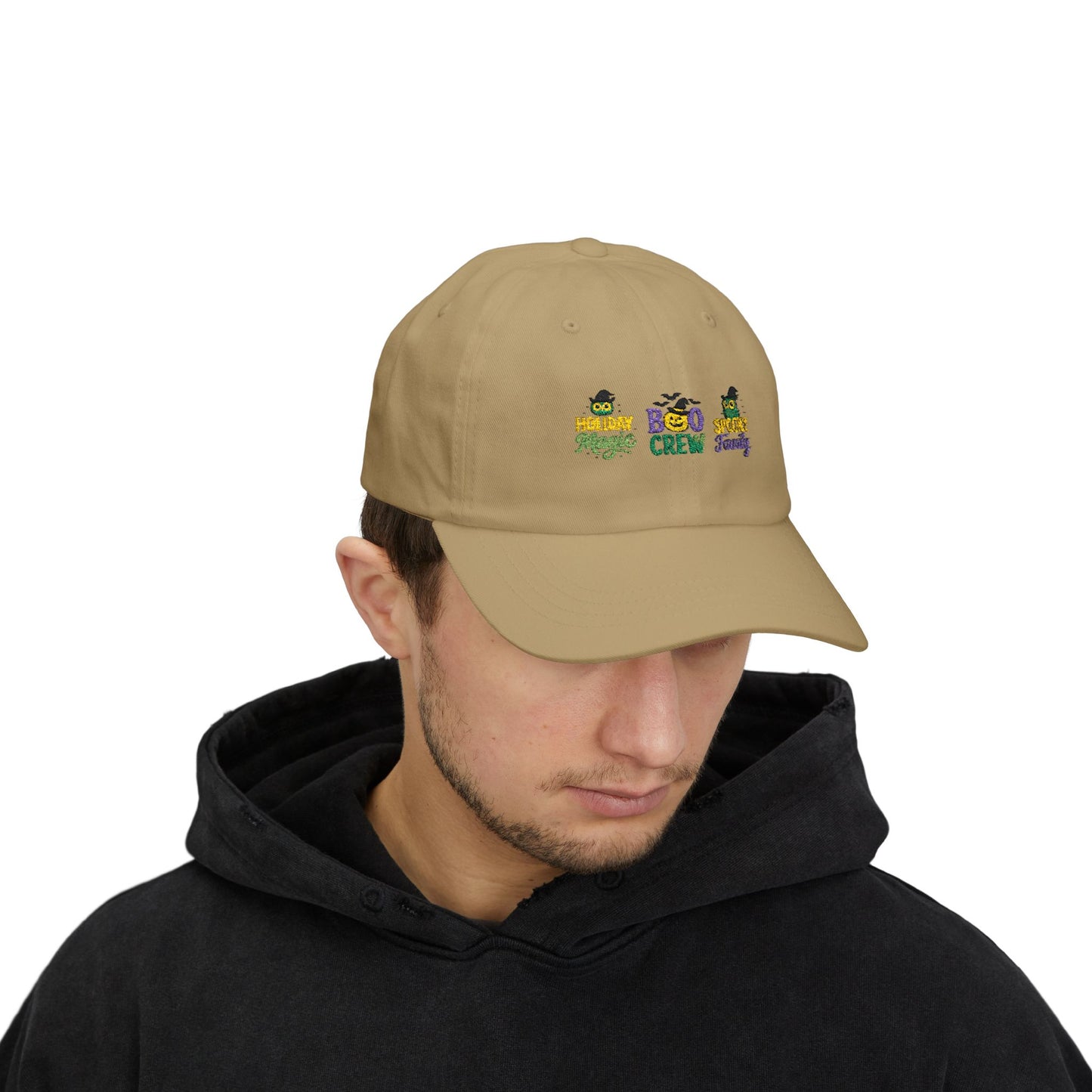 Boo Crew Dad Cap - Spooky Family Hat, Halloween Gift, Unisex Adjustable Cap, Fun Holiday Accessory, Cool Dad Cap