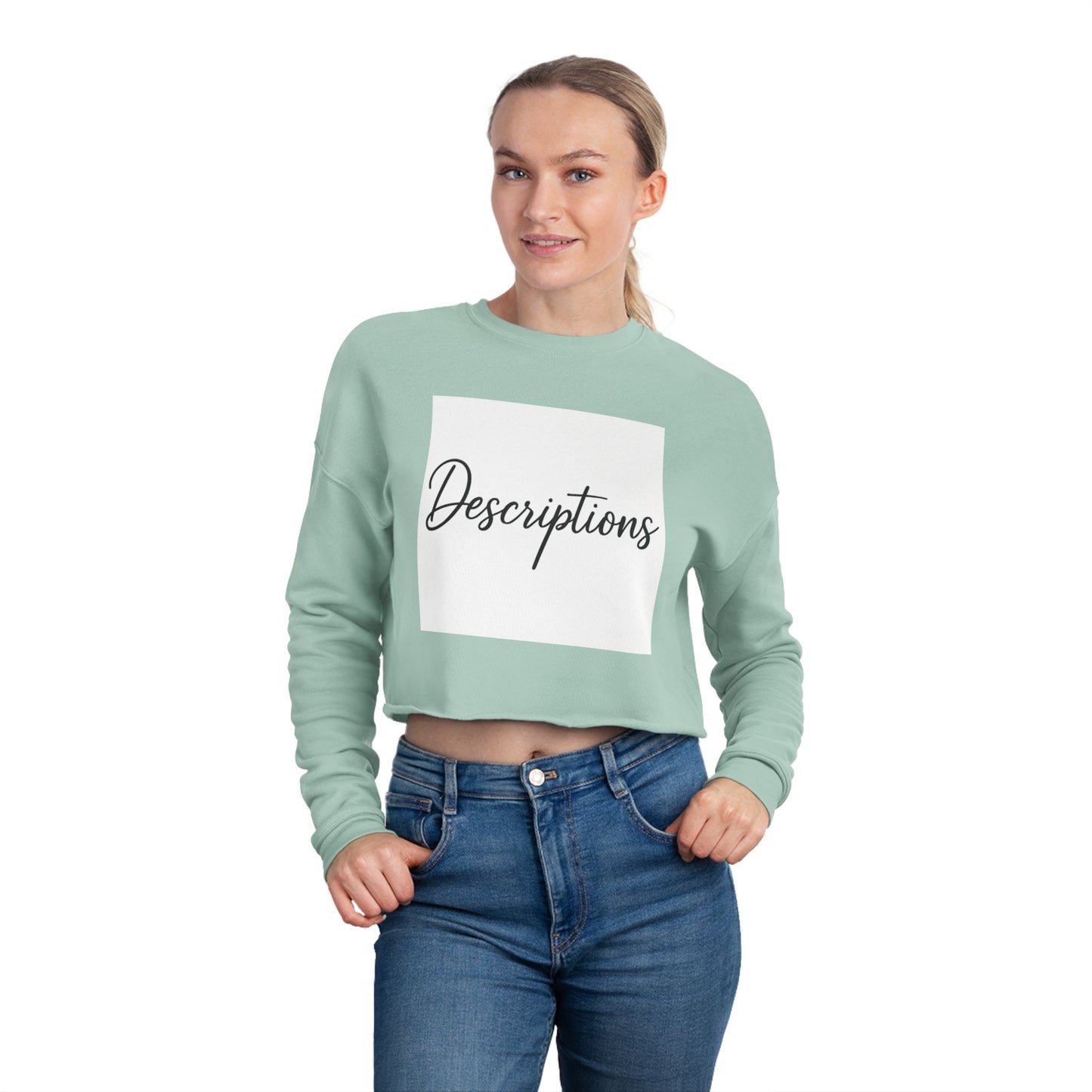 Chic Cropped Sweatshirt, Women's Fashion Sweatshirt, Trendy Tops, Casual Wear, Perfect Gift for Her, Cozy Layering Piece