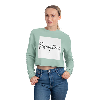 Chic Cropped Sweatshirt, Women's Fashion Sweatshirt, Trendy Tops, Casual Wear, Perfect Gift for Her, Cozy Layering Piece