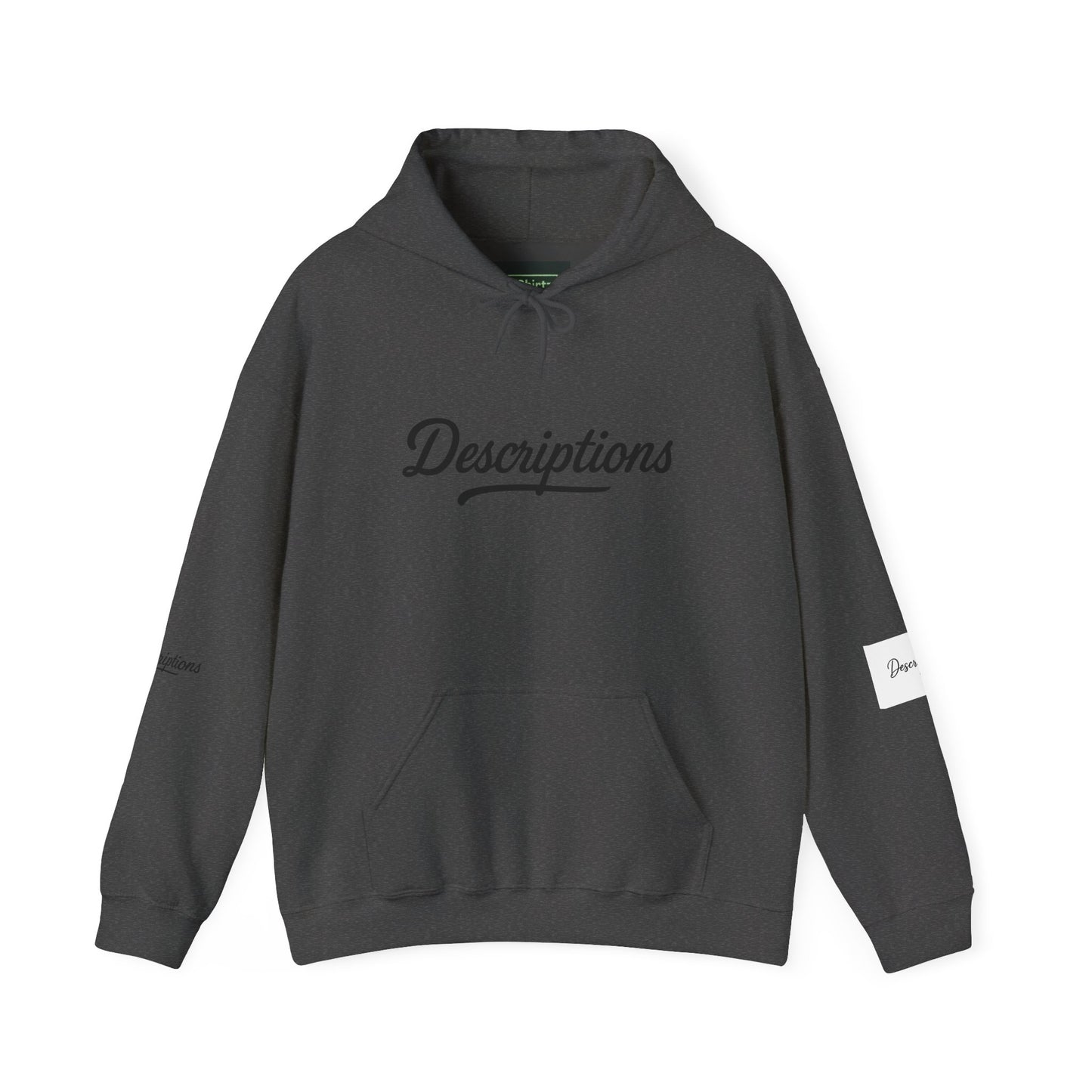 Chic Descriptions Hoodie, Casual Wear, Gift for Her, Stylish Layering, Cozy Gift, Birthday Present