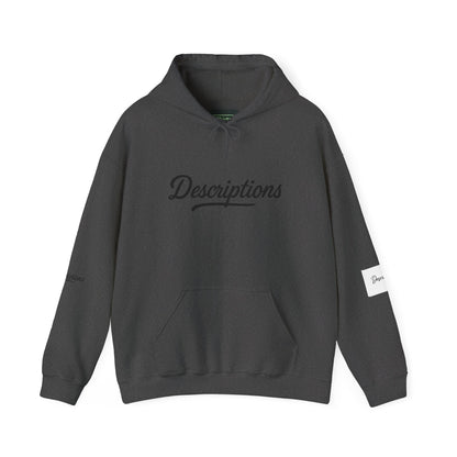Chic Descriptions Hoodie, Casual Wear, Gift for Her, Stylish Layering, Cozy Gift, Birthday Present