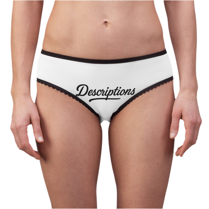 Descriptions Women's Briefs, Comfortable Underwear, Feminine Lingerie, Everyday Essentials, Unique Gift Idea